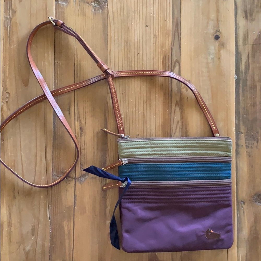 NEW Dooney&Bourke North South Triple Zip Crossbody